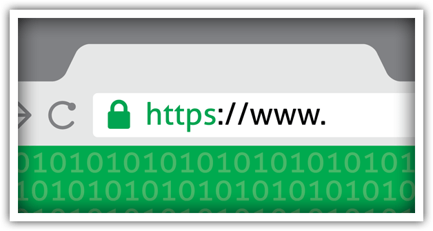 image of SSL protected website
