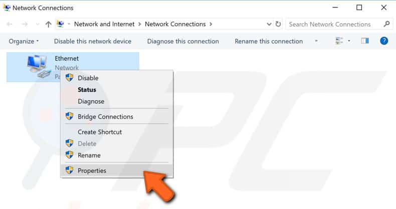 ethernet properties