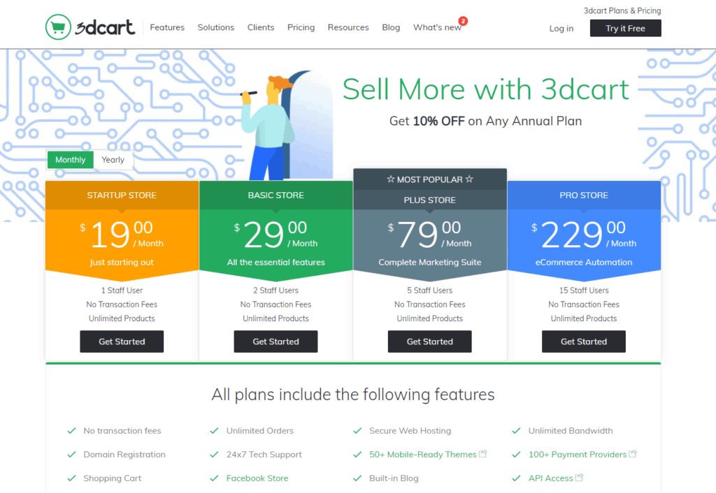 3Dcart Pricing