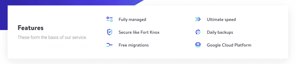 Kinsta Features