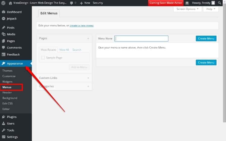 Wordpress Menus