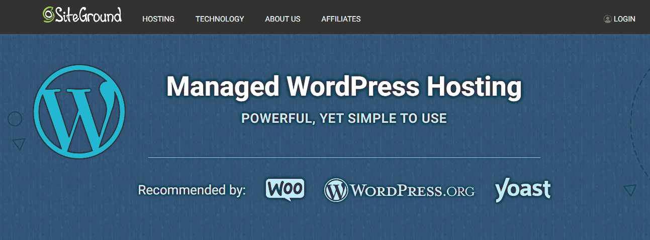 SiteGround Managed wordpress host