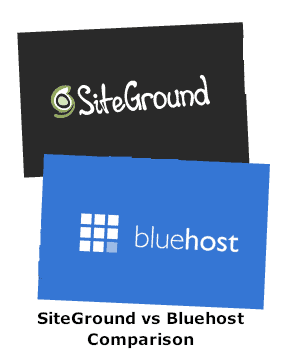 Siteground vs Bluehost comparison