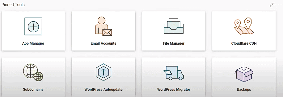 Siteground's UI