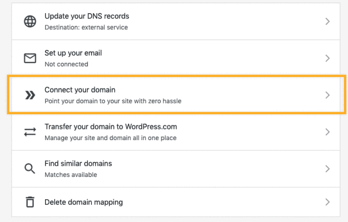 connect your domain wordpress