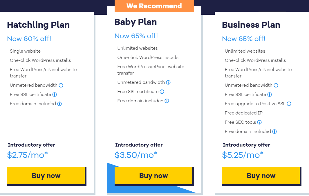 hostgator pricing