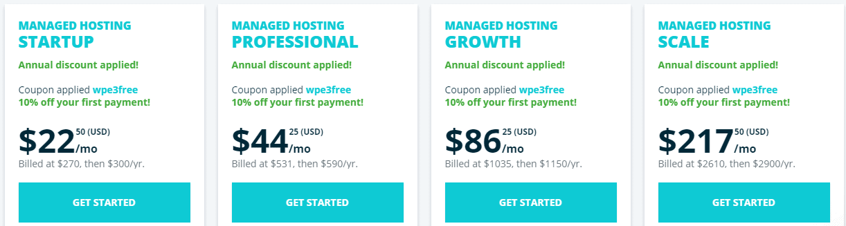 wp wpengine pricing