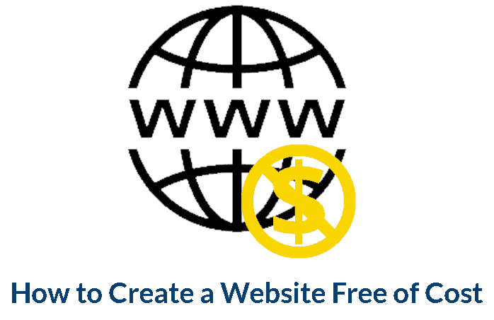 How to create a website free of cost icon